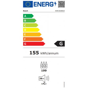 Bosch KWK36ABGA Συντηρητής Κρασιών 199 Φιαλών